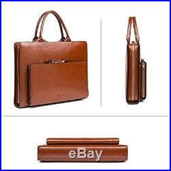 Briefcases Leather Shoulder Laptop Business Vintage Slim Bags For Men & Women