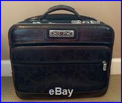 Brighton Rolling Weekender Carry On Briefcase Laptop Bag Luggage Expandable