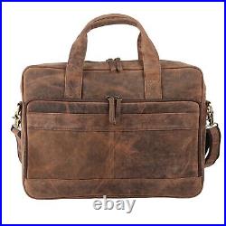 Buffalo Leather Laptop Messenger Satchel Briefcase Office College Bag for women