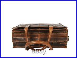 Buffalo Leather Office Briefcase Messenger Bag 17 Laptop Satchel Shoulder Bags