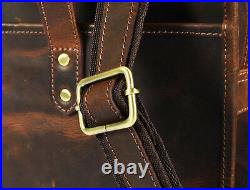 Buffalo Leather Office Briefcase Messenger Bag 17 Laptop Satchel Shoulder Bags