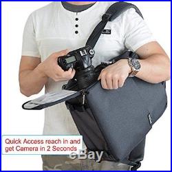 CADeN Camera Bag Laptop Backpack 14 Inch for Women Men Waterproof Anti Theft Pho