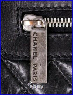CHANEL $3,195 Black Quilted Calfskin PARIS NEW YORK Laptop Briefcase Bag