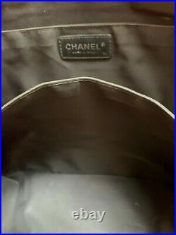 CHANEL Travel Line Black Jacquard Nylon Laptop Bag and Wallet Withextras AWESOME