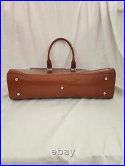 CLUCI Genuine Leather Briefcase holds a slim 15.6 Inch Laptop