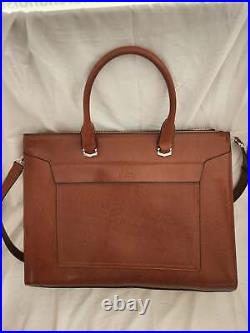 CLUCI Genuine Leather Briefcase holds a slim 15.6 Inch Laptop