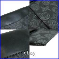 COACH C1623 Clutch bag Laptop sleeve signature PVC