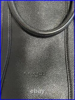 COACH Crossgrain Leather Briefcase/ Laptop Black Unisex Bag