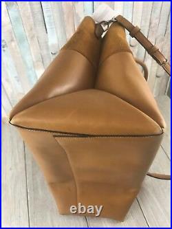 COACH Large Soft Borough Bag in Tan Leather & Suede HONEY Laptop/Tote/Diapers