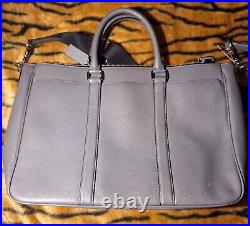 COACH Lexington F71252 Grey Leather Laptop Bag