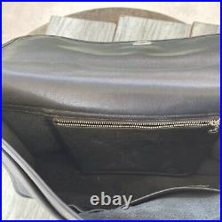 COACH Lexington Messenger Bag Black Leather Turn lock Flap Laptop Briefcase VTG