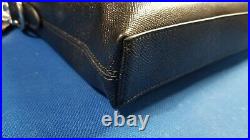 COACH Portfolio Brief F68029 Black Leather Laptop Bag with Leather Strap Pristine