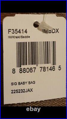 COACH Signature Multifunction Tote Baby Diaper Bag Laptop Brown Saddle Khaki NWT