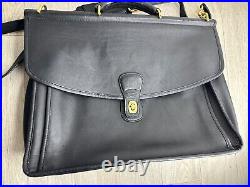 COACH Vintage Beekman 5266 Leather Briefcase Shoulder Bag Work Bag Crossbody