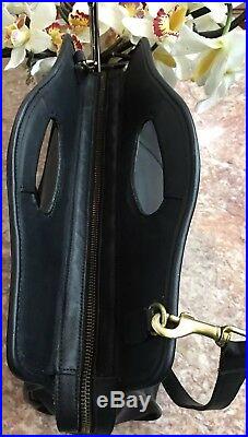 COACH Vintage XL Shopper Briefcase Black Leather Laptop Bag 9995 EUC Made in USA