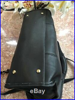 COACH Vintage XL Shopper Briefcase Black Leather Laptop Bag 9995 EUC Made in USA