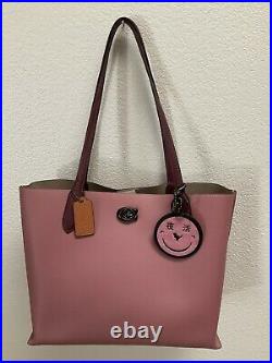 COACH Willow Tote Colorblock Laptop Bag Purse Handbag Vintage Pink Rogue C0692
