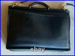 COACHBeekman BriefcaseBlack LeatherMessenger / Laptop BagEXCELLENT