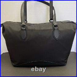 COLE HAAN ZEROGRAND Black Nylon Tote Weekender Laptop Tech Bag NWT $198