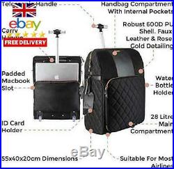 Cabin Max Travel Hack Cabin Luggage Suitcase For Women 55X40X20 Laptop Bag