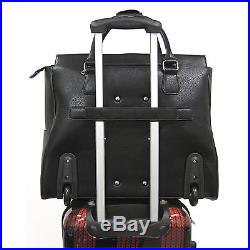 Cabrelli Baylie Buckle Womens Rolling Laptop Briefcase Wheeled Case Bag 717023U