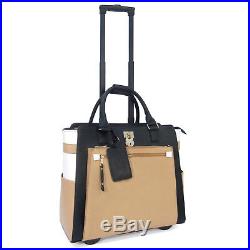 Cabrelli Laura Lock Women's Rolling Bag Laptop Case Wheeled Briefcase 717020U
