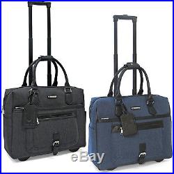 Cabrelli Leah Lizard Womens Rolling Laptop Briefcase Bag Wheeled Case 717011U