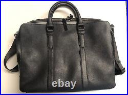 Calvin Klein Black Leather Messenger+Shoulder Bag 15inch Laptop
