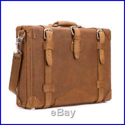 Case Lawyer Womens Mens Messenger Bag Leather Briefcase Laptop Attache Catalog
