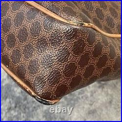 Celine Brown Macadam Briefcase Business Laptop Bag Top Handle