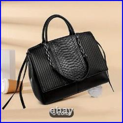 Chic Black Laptop Shoulder Bag for Women Fashionable Office Handbag