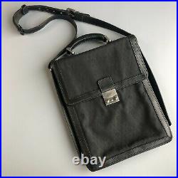 Christian Dior Bag Monogram Messenger Shoulder Laptop Case Vintage Black
