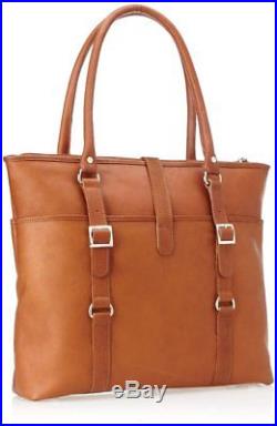 Claire Chase Ladies Leather Laptop Handbag, Computer Tote Bag for Women