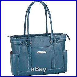 Clark & Mayfield Hawthorne Leather 17.3 Laptop Handbag Women's Business Bag NEW