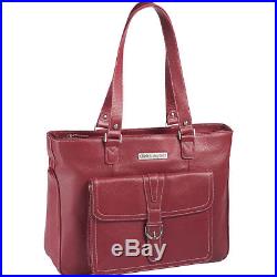 Clark & Mayfield Stafford Pro Leather Laptop Tote 15.6 Women's Business Bag NEW