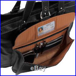 Clark & Mayfield Stafford Pro Leather Laptop Tote 15.6 Women's Business Bag NEW
