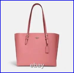 Coach (1671) Mollie Leather Gold/taffy Pink Large Tote Shoulder Bag