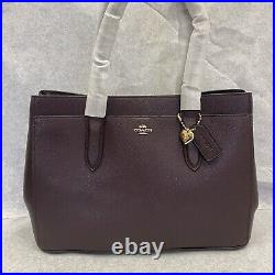 Coach 24218 Bailey Leather Carryall Tote Satchel Heart Laptop OXBLOOD NEW $245