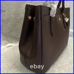 Coach 24218 Bailey Leather Carryall Tote Satchel Heart Laptop OXBLOOD NEW $245