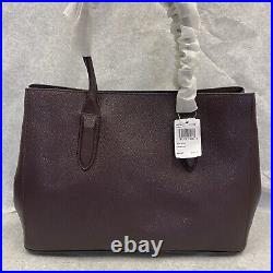 Coach 24218 Bailey Leather Carryall Tote Satchel Heart Laptop OXBLOOD NEW $245