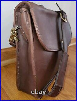 Coach 5265 Briefcase Lexington British Tan Leather Laptop Messenger Bag