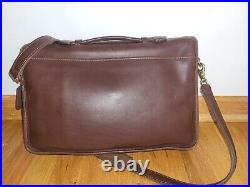 Coach 5265 Briefcase Lexington British Tan Leather Laptop Messenger Bag