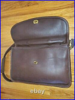 Coach 5265 Briefcase Lexington British Tan Leather Laptop Messenger Bag