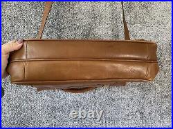 Coach 6445 Vintage USA Beekman Tan Leather Briefcase Laptop Messenger Bag 90s