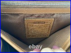 Coach 6445 Vintage USA Beekman Tan Leather Briefcase Laptop Messenger Bag 90s