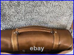 Coach 6445 Vintage USA Beekman Tan Leather Briefcase Laptop Messenger Bag 90s