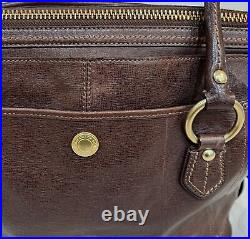 Coach Addison Spectator Brown Leather Woman's Purse Laptop Tote Bag 13207