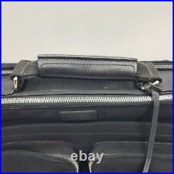 Coach Black Canvas Transatlantic Laptop Messenger Organizer Briefcase Bag 6409