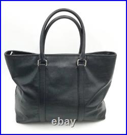 Coach Black Perry Leather Tote/Laptop Bag withZip Top Closure