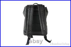 Coach (C1280) Turner Large Black Refined Pebbled Leather Drawstring Backpack Bag